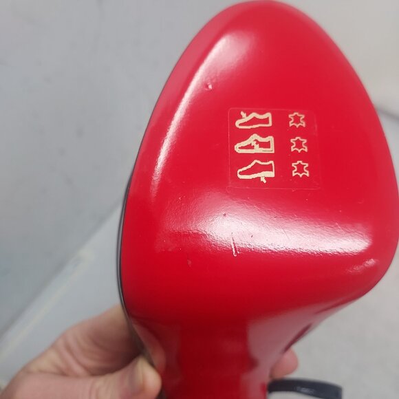 Christian Louboutin Black Sandaloo Patent Platform Sandal - Picture 10 of 12